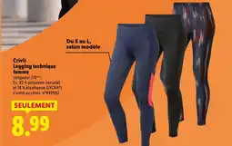 Lidl CRIVIT Legging technique femme offre