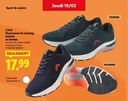 Lidl CRIVIT Chaussures de running homme offre
