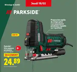 Lidl PARKSIDE Scie sauteuse pendulaire offre