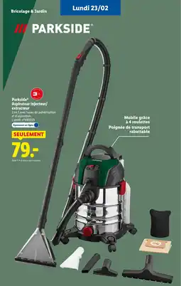 Lidl PARKSIDE Aspirateur injecteur/ extracteur offre