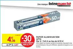 Intermarché Contact APTA Papier aluminium 50m offre