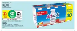 Intermarché Contact ACTIMEL Édition limitée saveur fraise danone offre