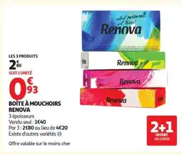 Auchan RENOVA Boîte à mouchoirs offre