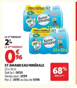 Auchan ST AMAND Eau minérale offre