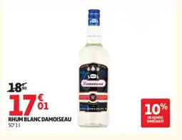 Auchan DAMOISEAU 50° Rhum blanc offre