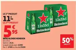 Auchan HEINEKEN Bière blonde offre