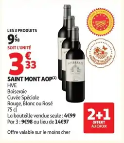 Auchan BOISERAIE Saint mont aop offre
