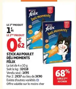 Auchan FÉLIX Stick au poulet déli moments offre