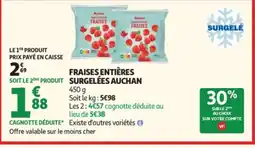 Auchan AUCHAN Fraises entières surgelées offre
