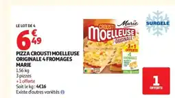 Auchan MARIE Pizza crousti moelleuse originale 4 fromages offre