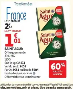 Auchan SAINT AGUR offre