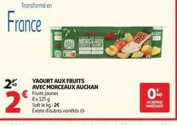 Auchan AUCHAN Yaourt aux fruits avec morceaux offre
