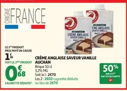 Auchan AUCHAN Crème anglaise saveur vanille offre