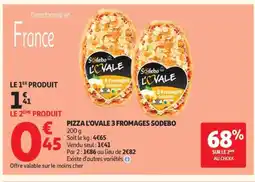 Auchan SODEBO Pizza l'ovale 3 fromages offre