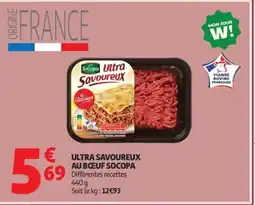 Auchan SOCOPA Ultra savoureux au bœuf offre