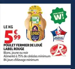 Auchan Poulet fermier de loué label rouge offre
