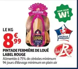 Auchan Pintade fermière de loué label rouge offre