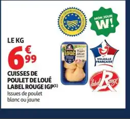 Auchan Cuisses de poulet de loué label rouge igp offre