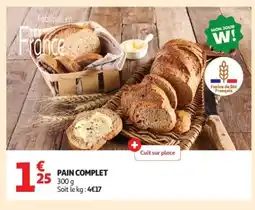 Auchan Pain complet offre