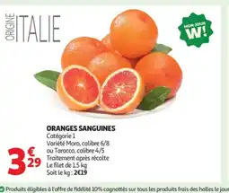 Auchan Oranges sanguines offre