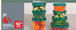 Auchan ACTUEL Lot de 7 boites plastiques offre