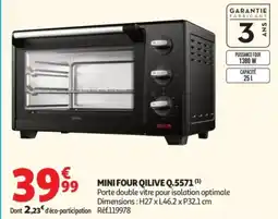Auchan Mini four qilive q.5571 offre
