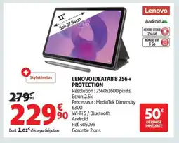 Auchan LENOVO Ideatab 8 256 + protection offre