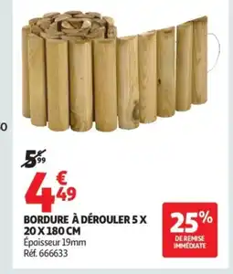 Auchan Bordure à dérouler offre
