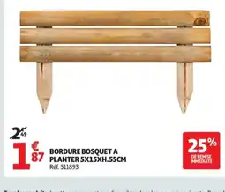 Auchan Bordure bosquet a planter offre