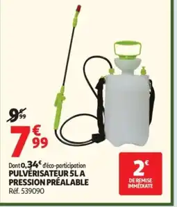 Auchan Pulvérisateur sla pression préalable offre