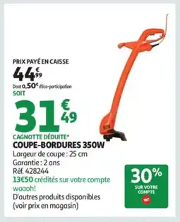 Auchan Coupe-bordures 350w offre