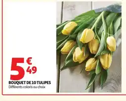 Auchan Bouquet de 10 tulipes offre