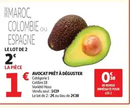 Auchan Avocat prêt à déguster offre