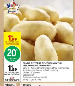 Intermarché Hyper Pomme de terre de consommation intermarche terroirs offre