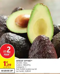 Intermarché Hyper Avocat affiné offre