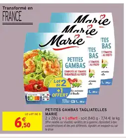Intermarché Hyper MARIE Petites gambas tagliatelles offre