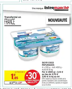 Intermarché Hyper PÂTURAGES Skyr coco offre