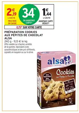 Intermarché Hyper ALSA Préparation cookies aux pépites de chocolat offre