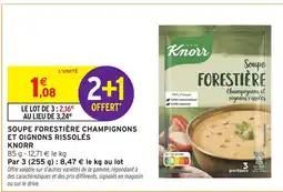 Intermarché Hyper KNORR Soupe forestière champignons et oignons rissolés offre
