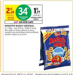 Intermarché Hyper MONSTER MUNCH Original offre