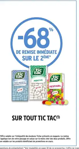 Intermarché Hyper TIC TAC Sur tout offre