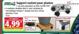 Norma POWER GARDEN Support roulant pour plantes offre