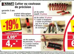 Norma KRAFT Cutter ou couteaux de précision offre