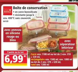 Norma CASA ROYALE Boîte de conservation offre