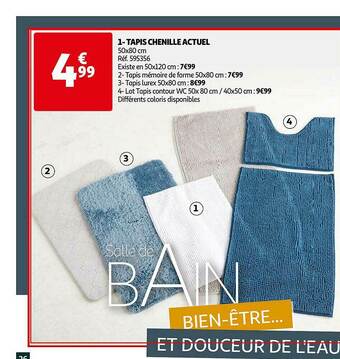 Auchan Tapis Chenille Actuel offre