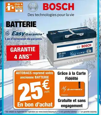 Autobacs Batterie Bosch offre