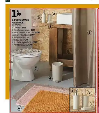 Auchan Porte Savon Plastique offre