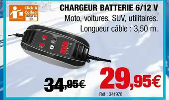 Autobacs Chargeur Batterie 6-12 V offre
