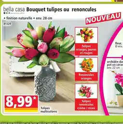 Norma BELLA CASA Bouquet tulipes ou renoncules offre