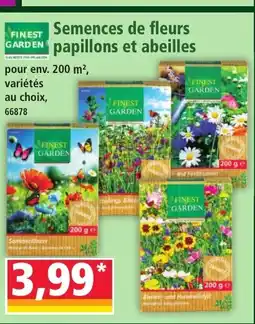 Norma FINEST GARDEN Semences de fleurs papillons et abeilles offre